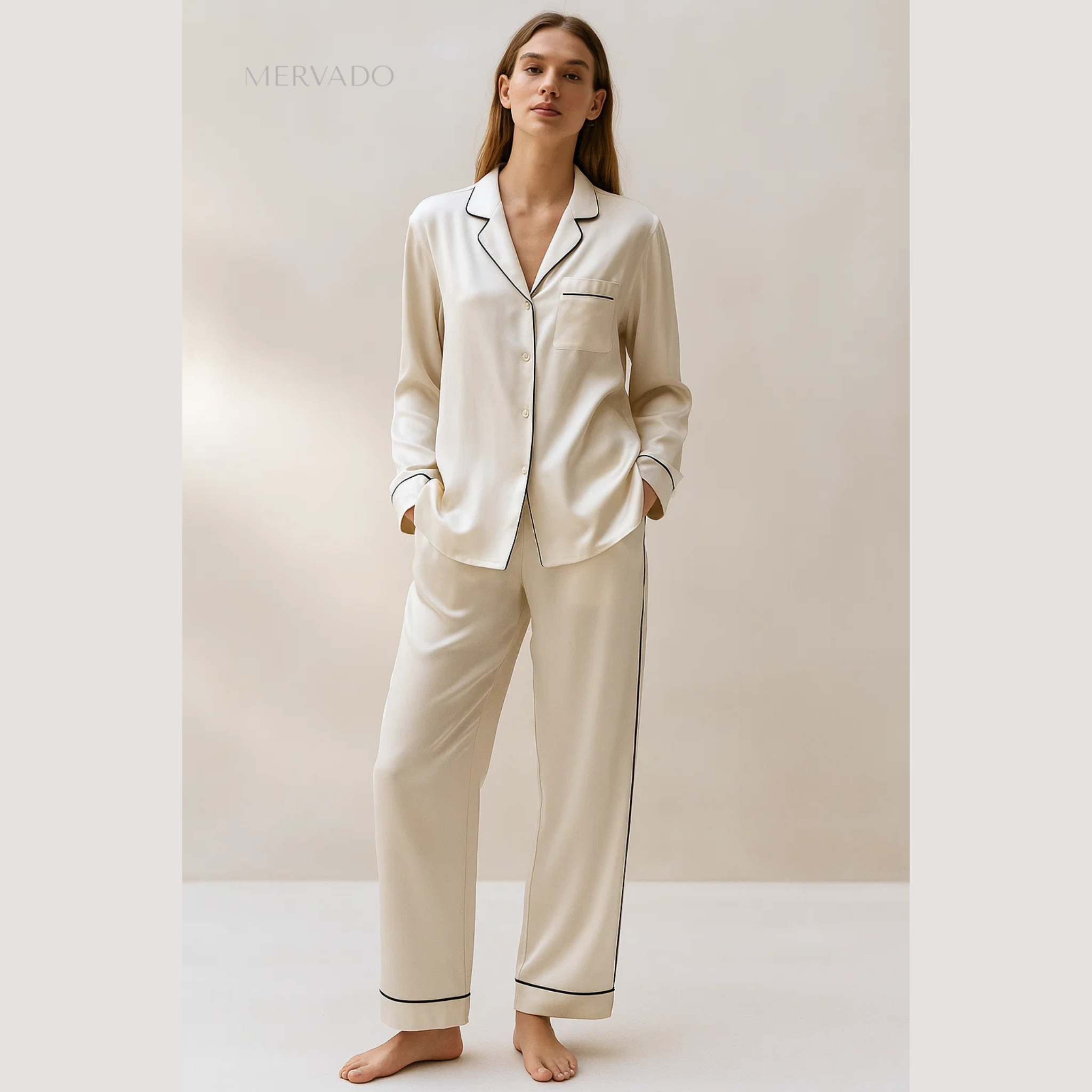 Heren joggingpak, pluche pyjama met capuchon en ritssluiting, zachte