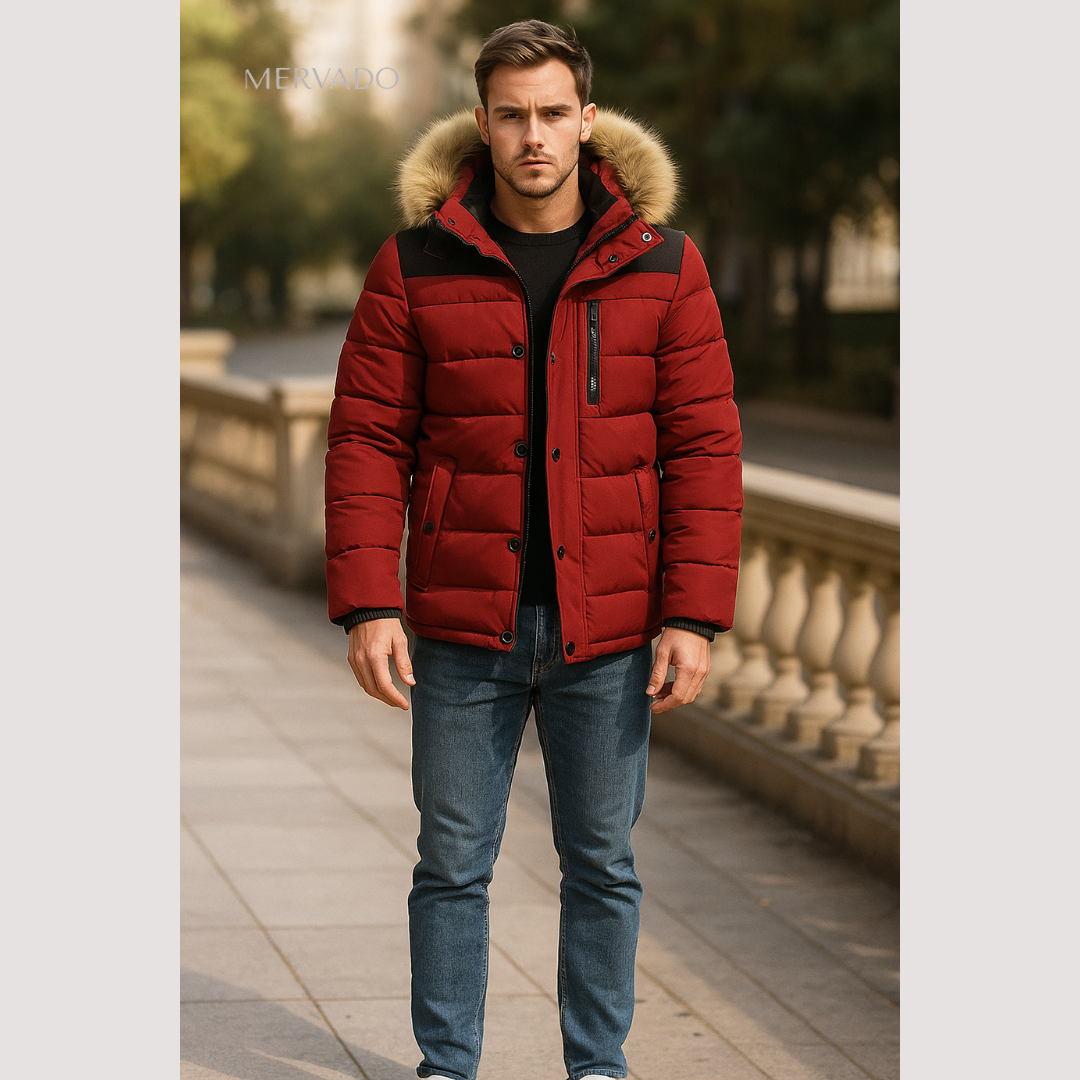 Veste d'hiver pour homme - Parka épaisse à capuche pour un confort optimal en extérieur