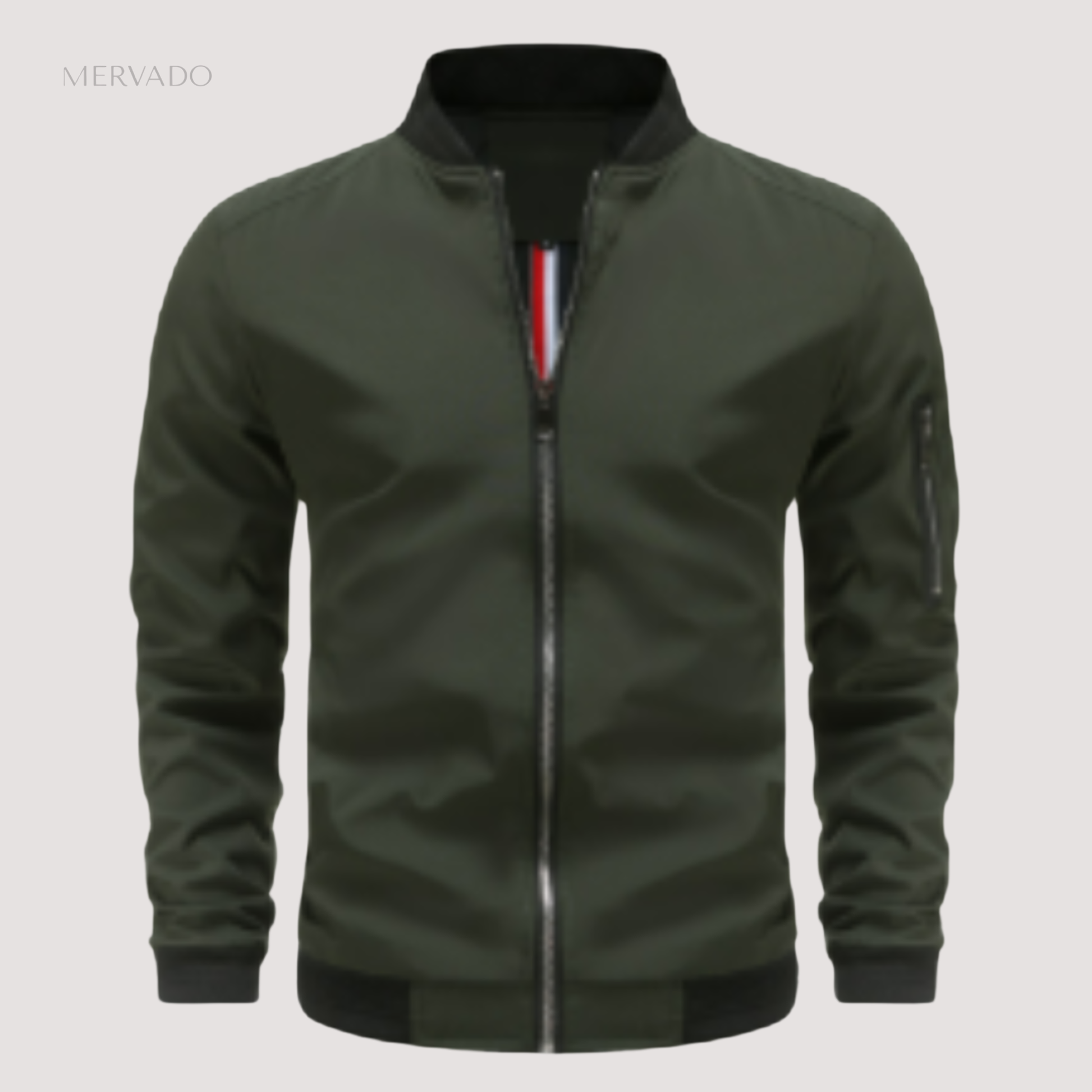 Blouson aviateur zippé classique pour homme – le style intemporel allié au confort moderne
