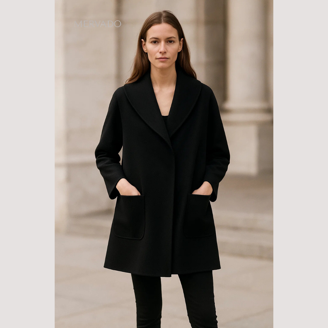 Manteau d'hiver tendance pour femme - Douceur et chaleur en polyester peluche au design raffiné