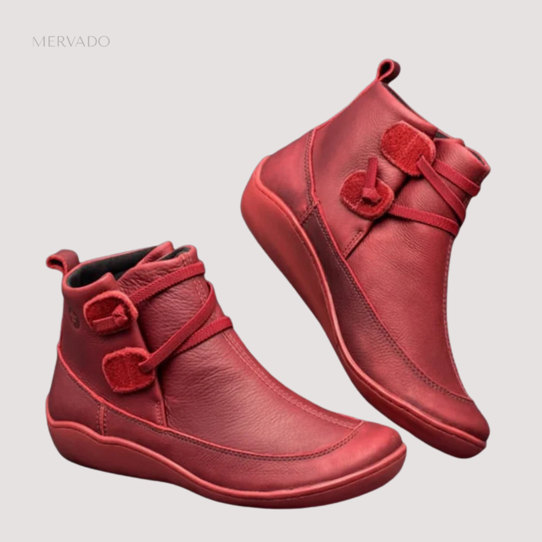 Bottes en cuir tendance pour femmes – confort imperméable et élégance intemporelle