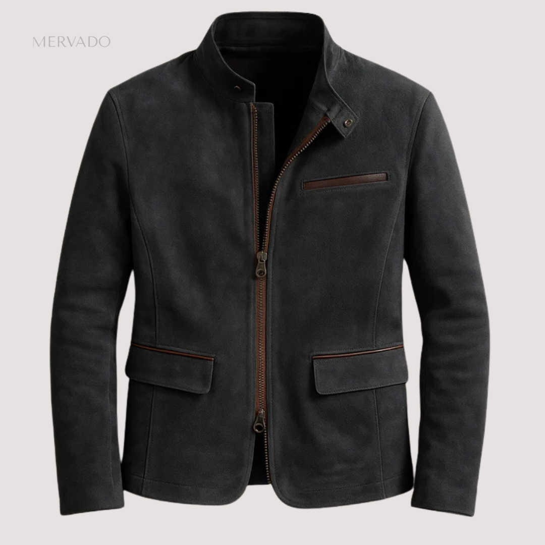 Veste en daim pour homme – Un savoir-faire haut de gamme et un style intemporel.