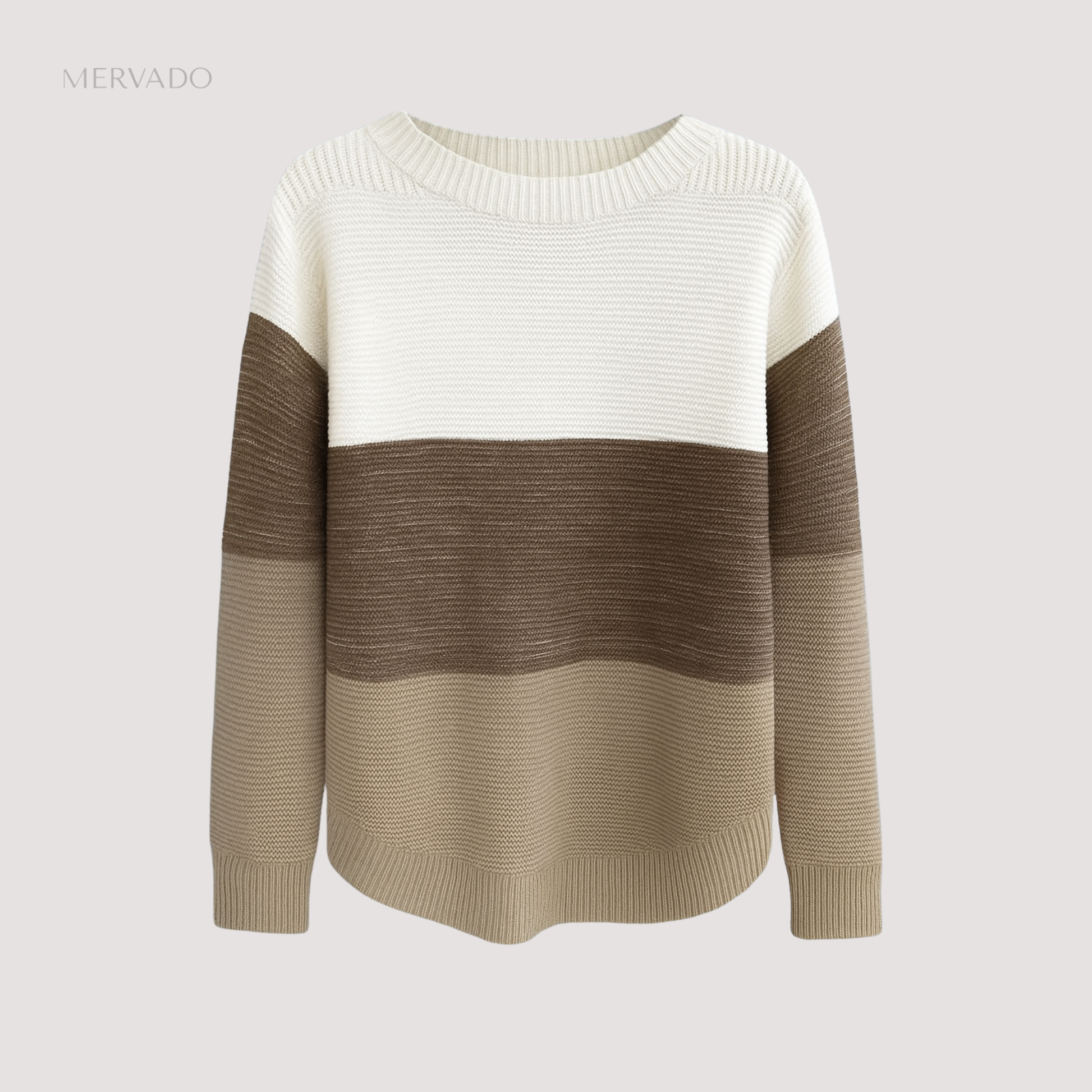 Pull en maille ombrée pour femme - doux au toucher et coupe décontractée