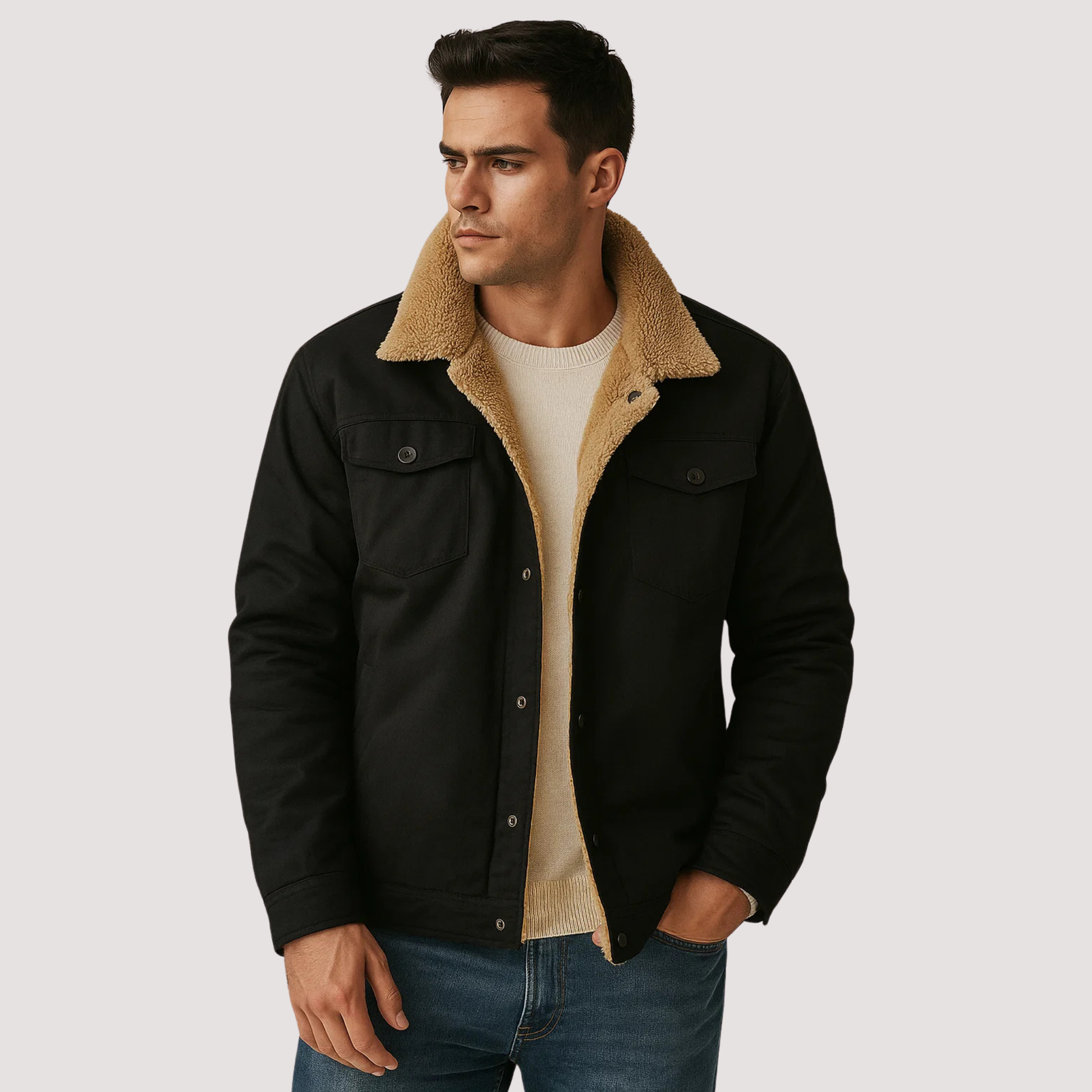 Verwarmde jas voor heren - Thermische bovenkleding met lange mouwen