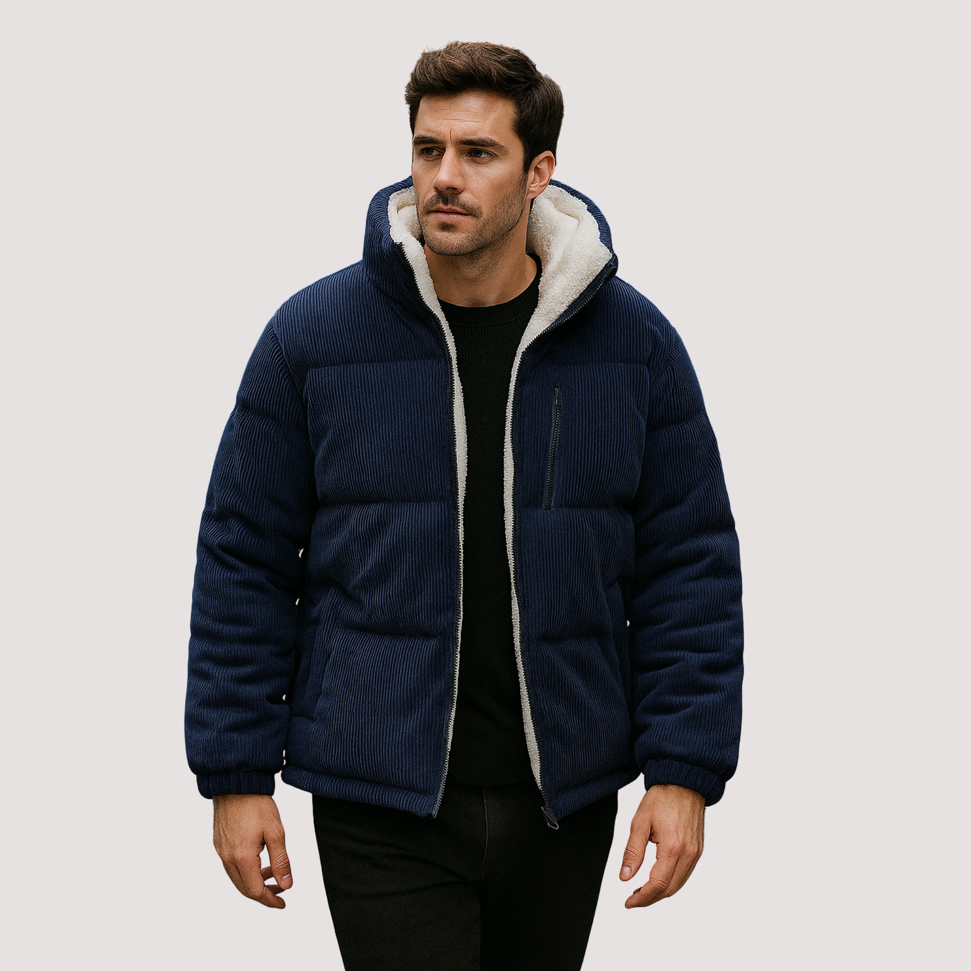 Omkeerbaar fleecejack voor heren – warme, zachte en veelzijdige winterkleding