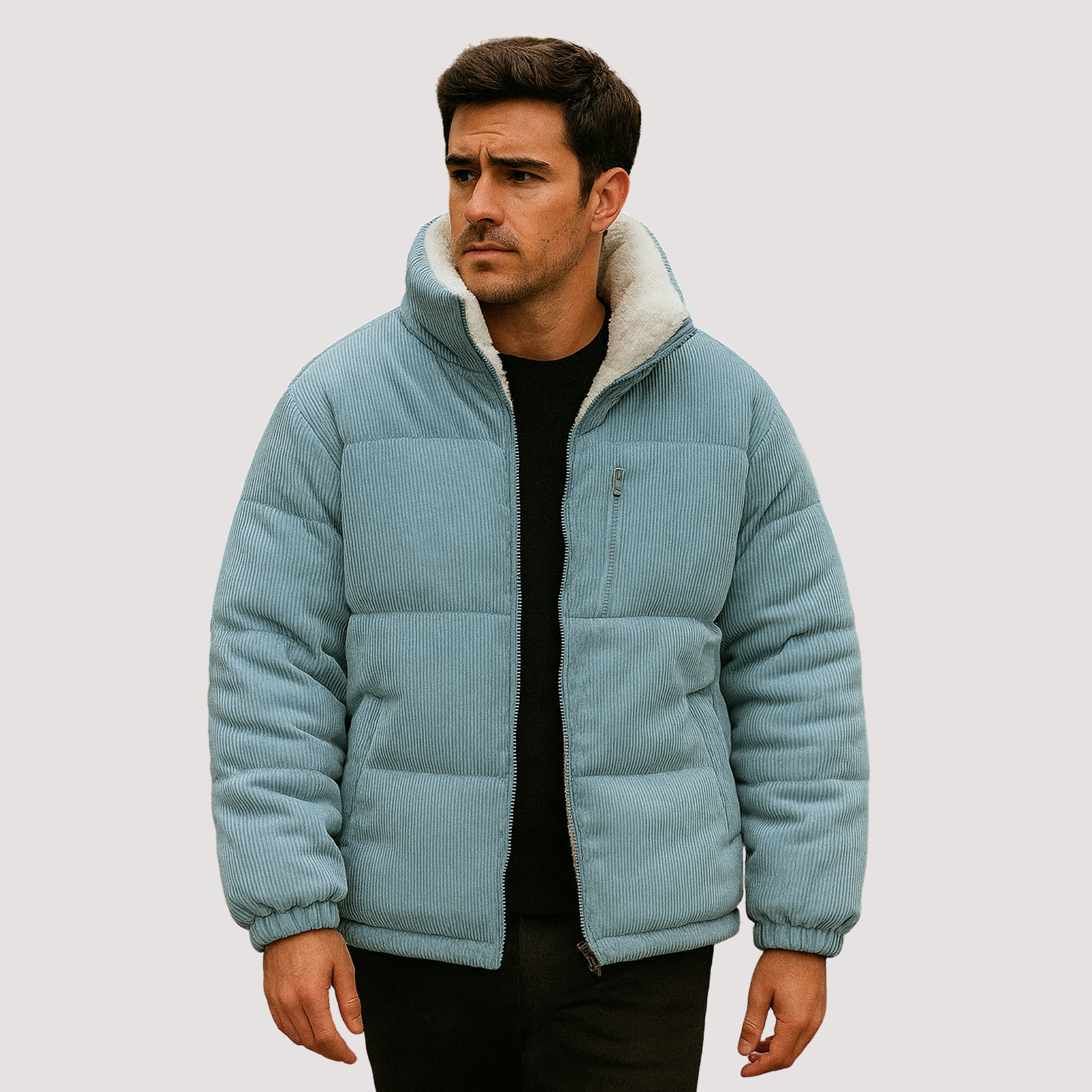 Omkeerbaar fleecejack voor heren – warme, zachte en veelzijdige winterkleding