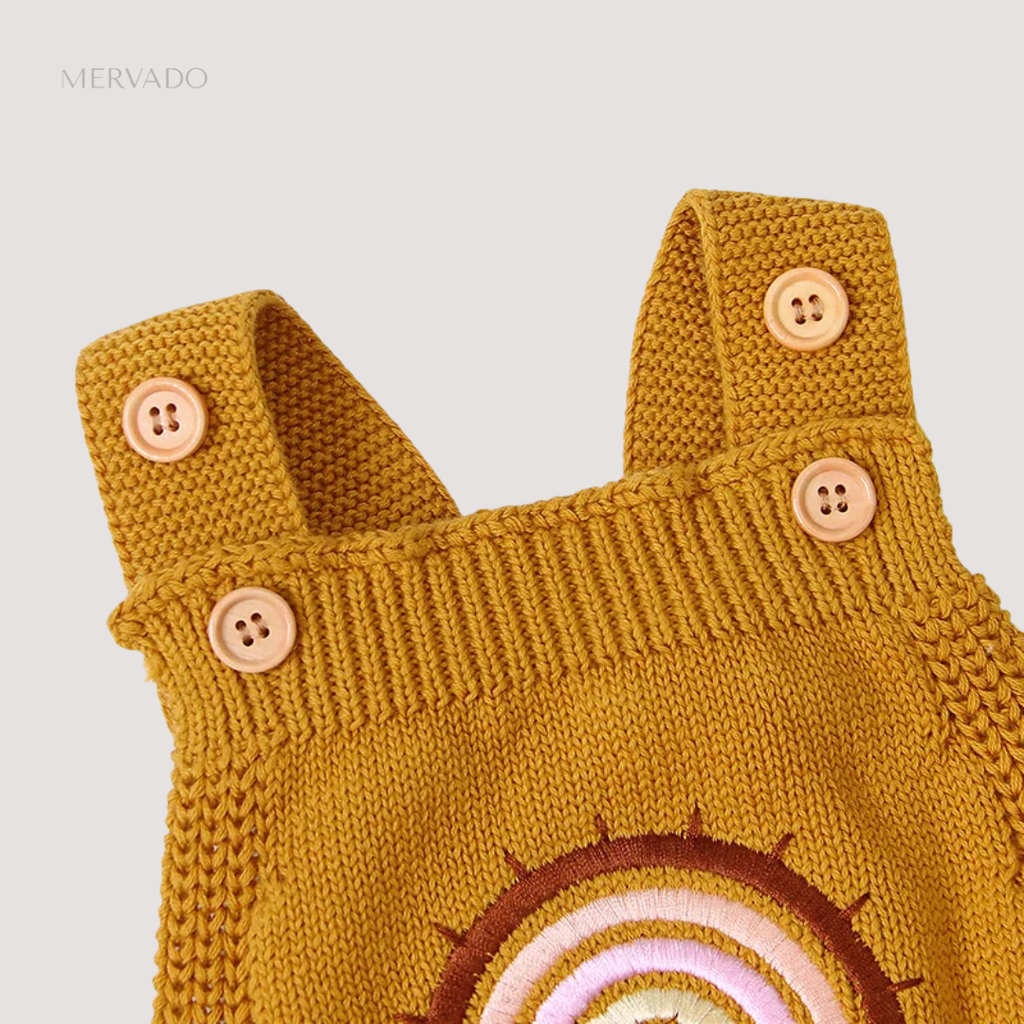 Gezellig gebreide babyjumpsuit - Zachte eendelige romper voor pasgeborenen en peuters