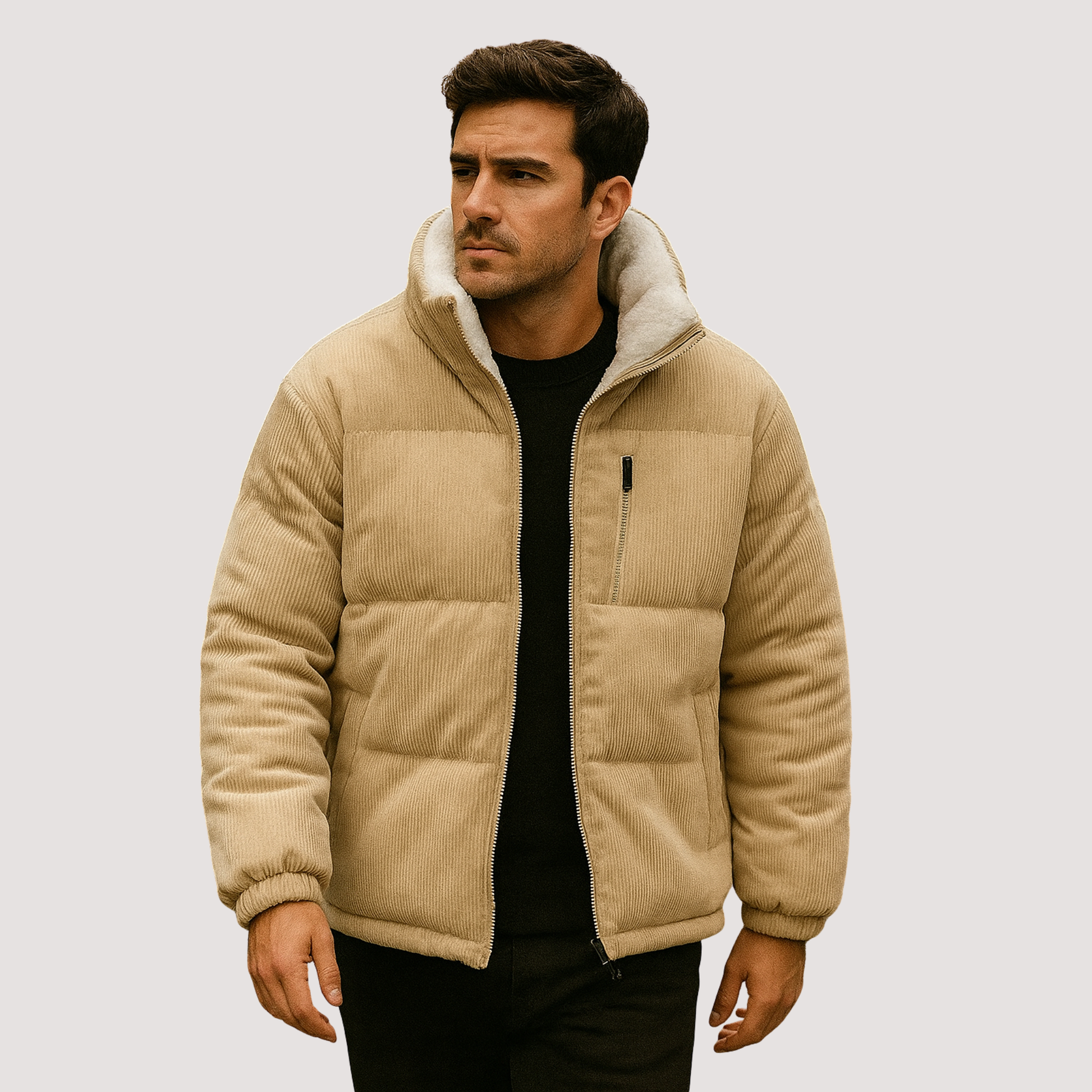 Omkeerbaar fleecejack voor heren – warme, zachte en veelzijdige winterkleding