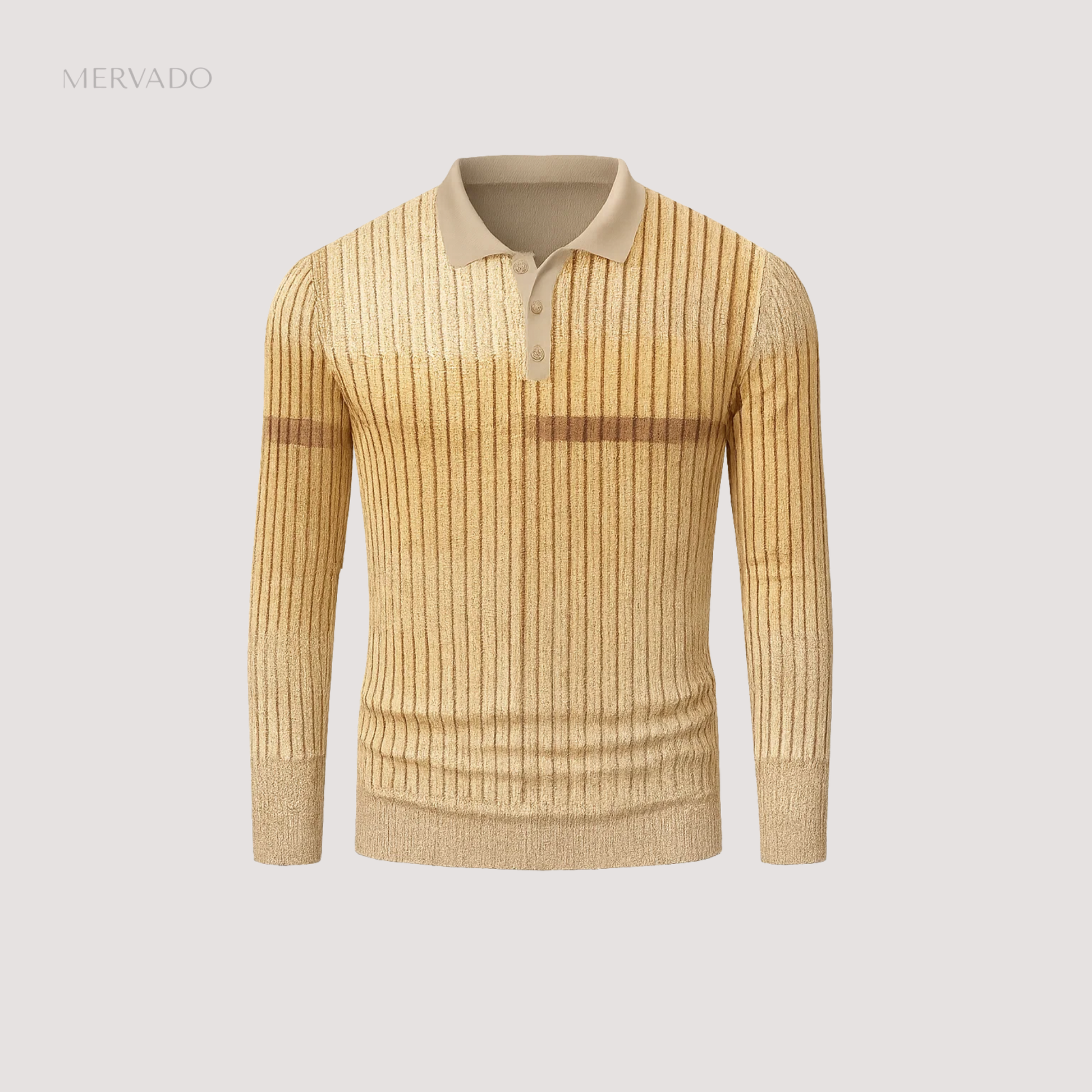 Heren patchwork poloshirt - stijlvolle casual top met lange mouwen van katoenmix