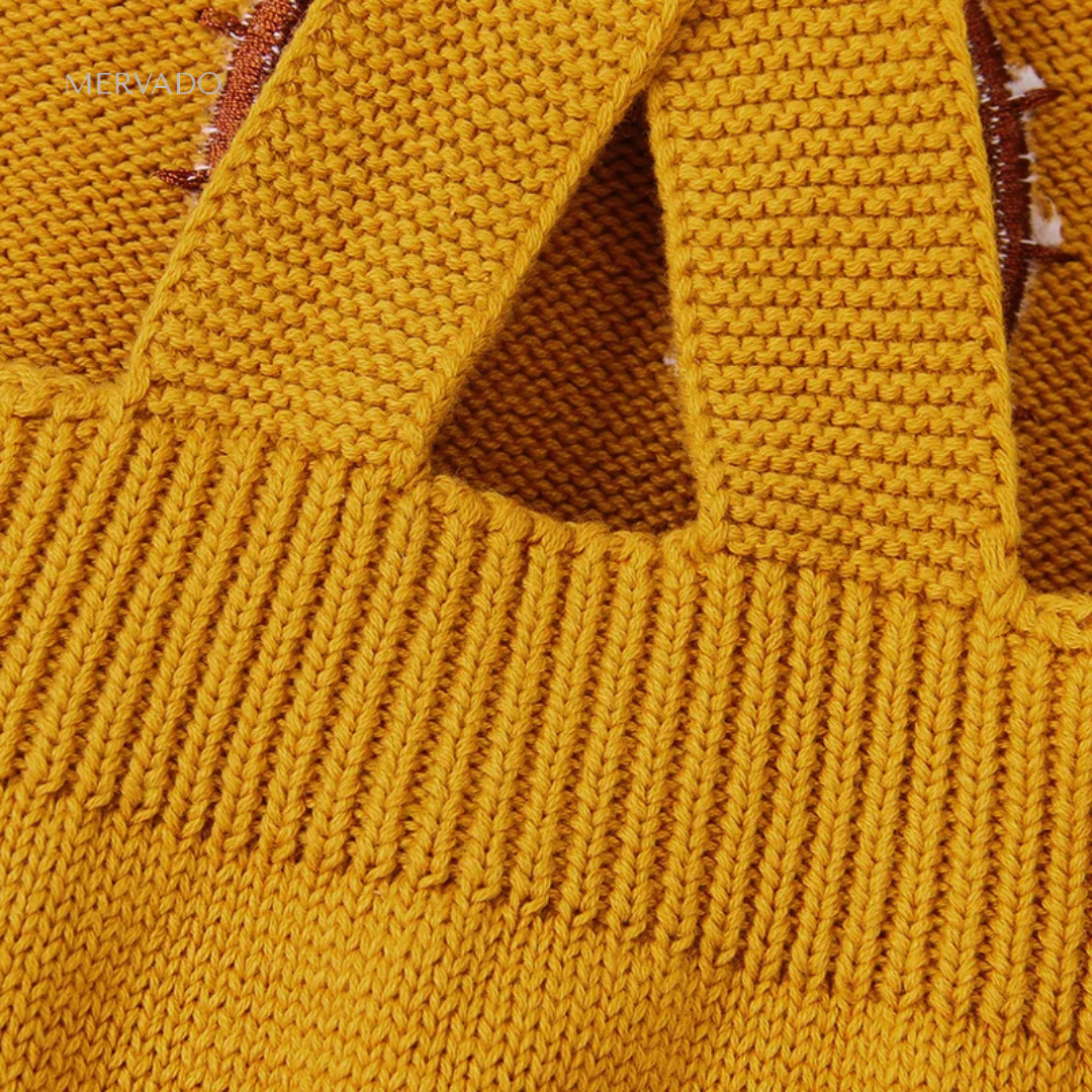 Gezellig gebreide babyjumpsuit - Zachte eendelige romper voor pasgeborenen en peuters