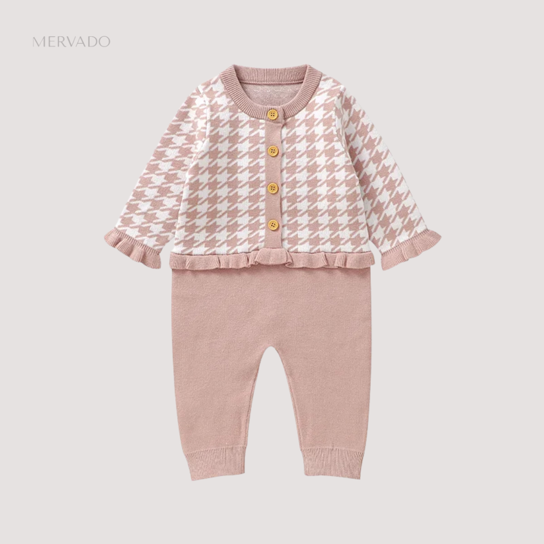 Boutique Baby gebreide romper | Zacht, comfortabel en stijlvol voor kleine meisjes