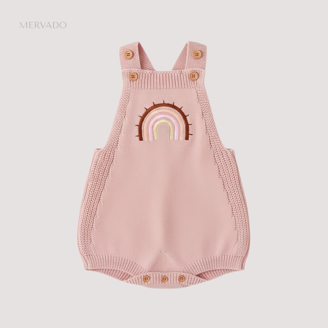 Gezellig gebreide babyjumpsuit - Zachte eendelige romper voor pasgeborenen en peuters