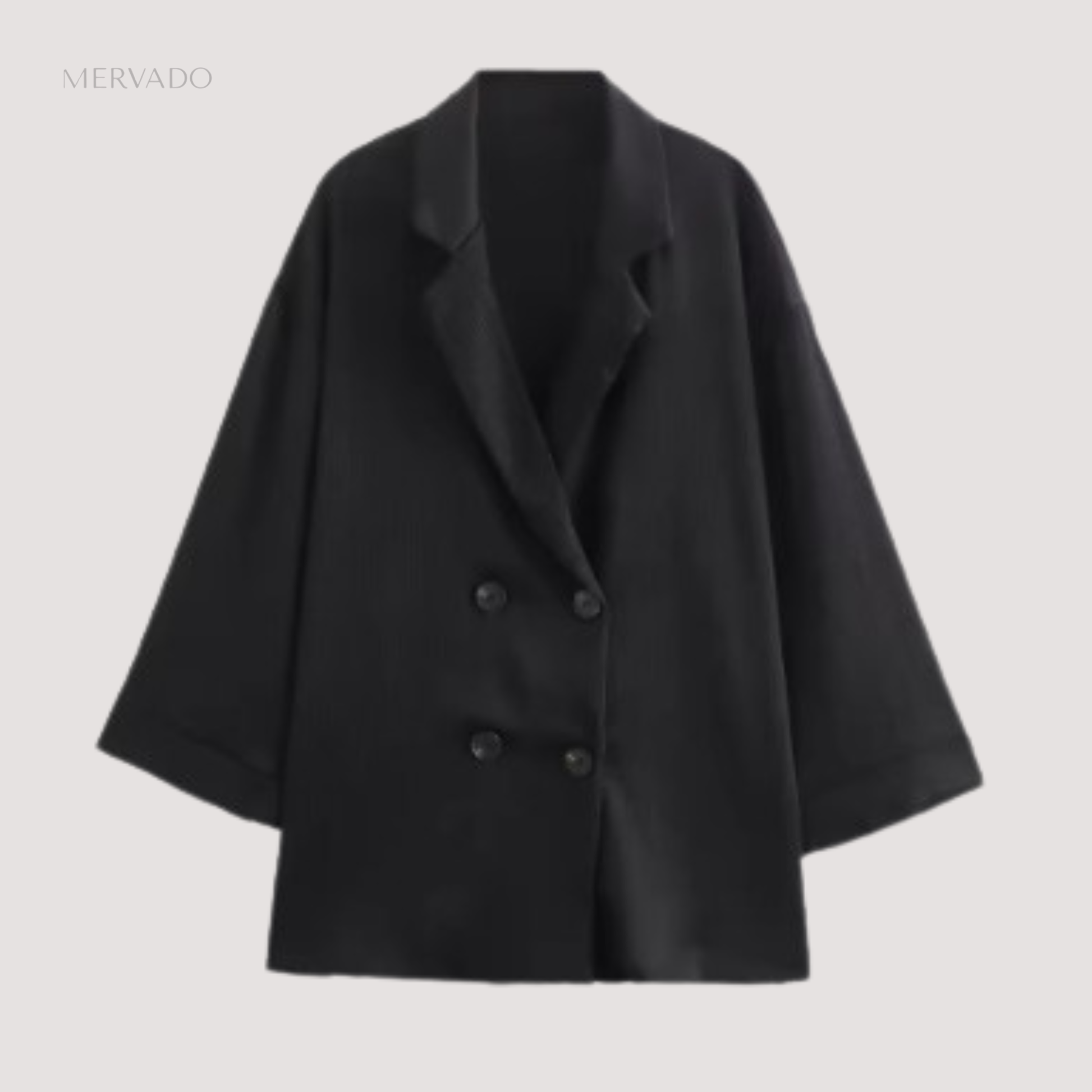 Set van een geplooide blazer en broek voor dames – Trendy Europese casual tweedelige outfit