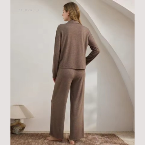 2-delige pyjamaset voor dames – zachte lounge- en slaapkleding voor ultiem comfort
