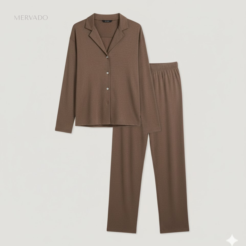 2-delige pyjamaset voor dames – zachte lounge- en slaapkleding voor ultiem comfort