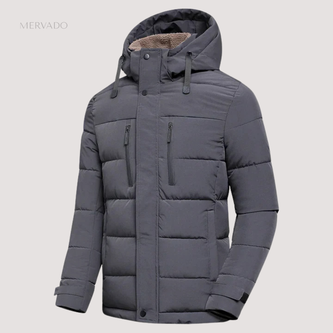 Veste d'hiver à capuche pour homme | Parka coupe-vent pour les journées froides
