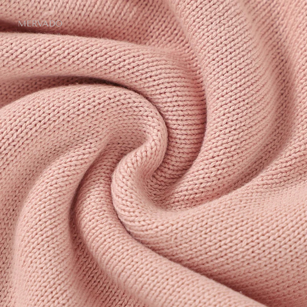 Gezellige katoenen trui voor babymeisjes - geplooide mouwen met konijnenmotief