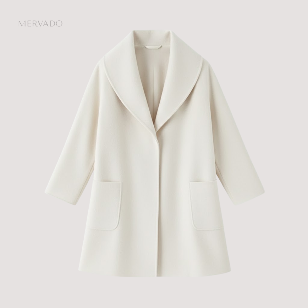 Trendy dames winterjas – Pluche polyester warmte met verfijnd design