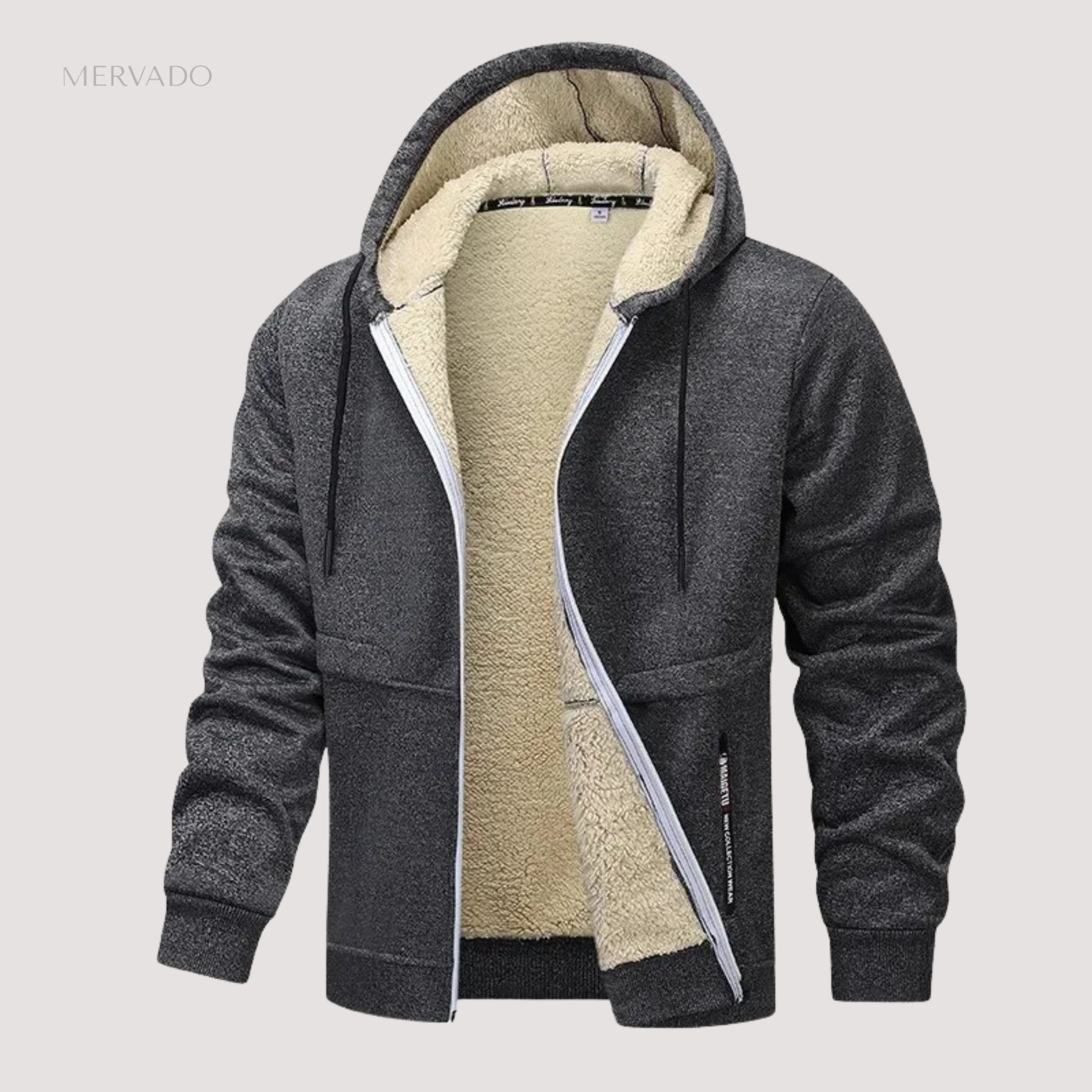 Casual fleecejack voor heren - comfortabele, warme winterlaag