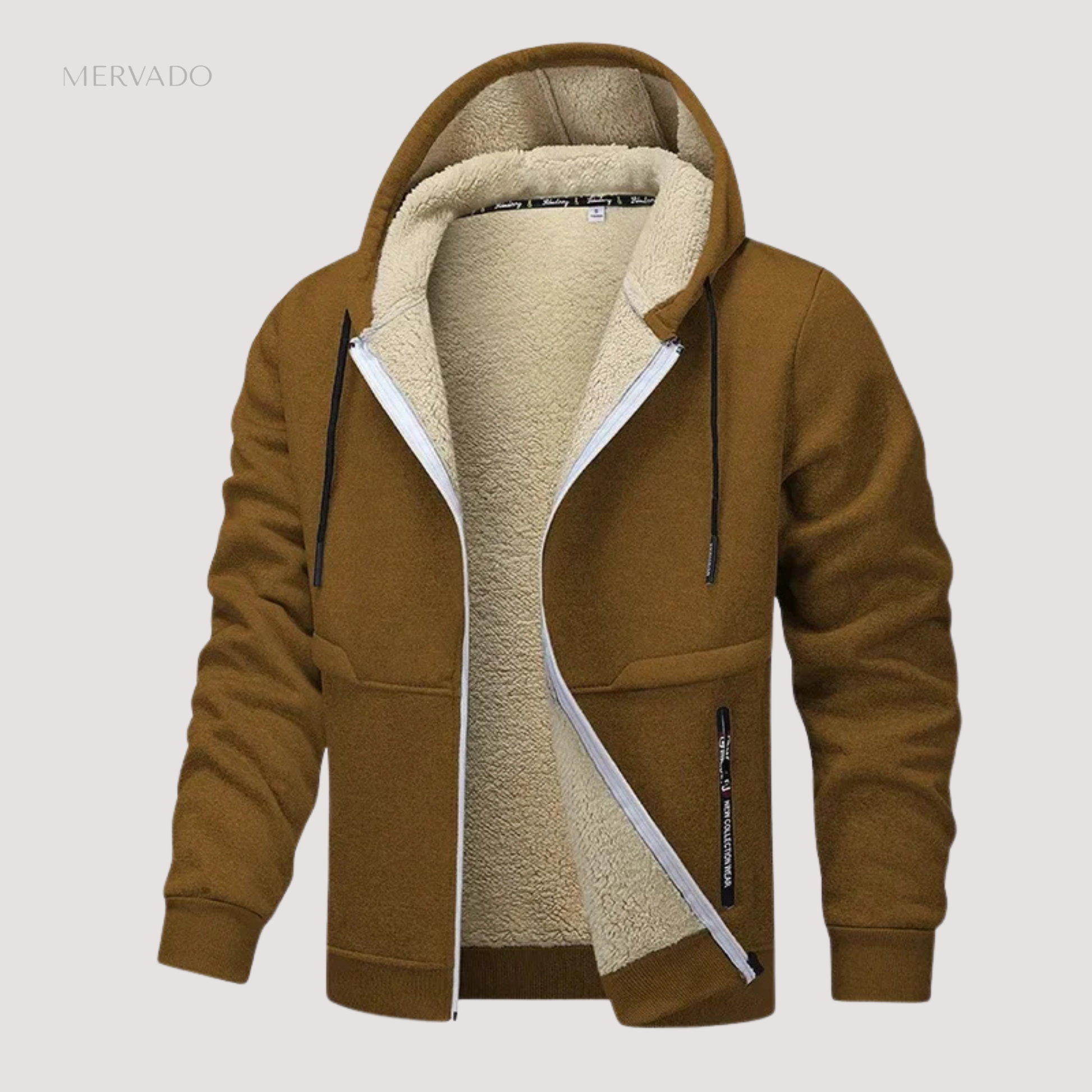 Casual fleecejack voor heren - comfortabele, warme winterlaag