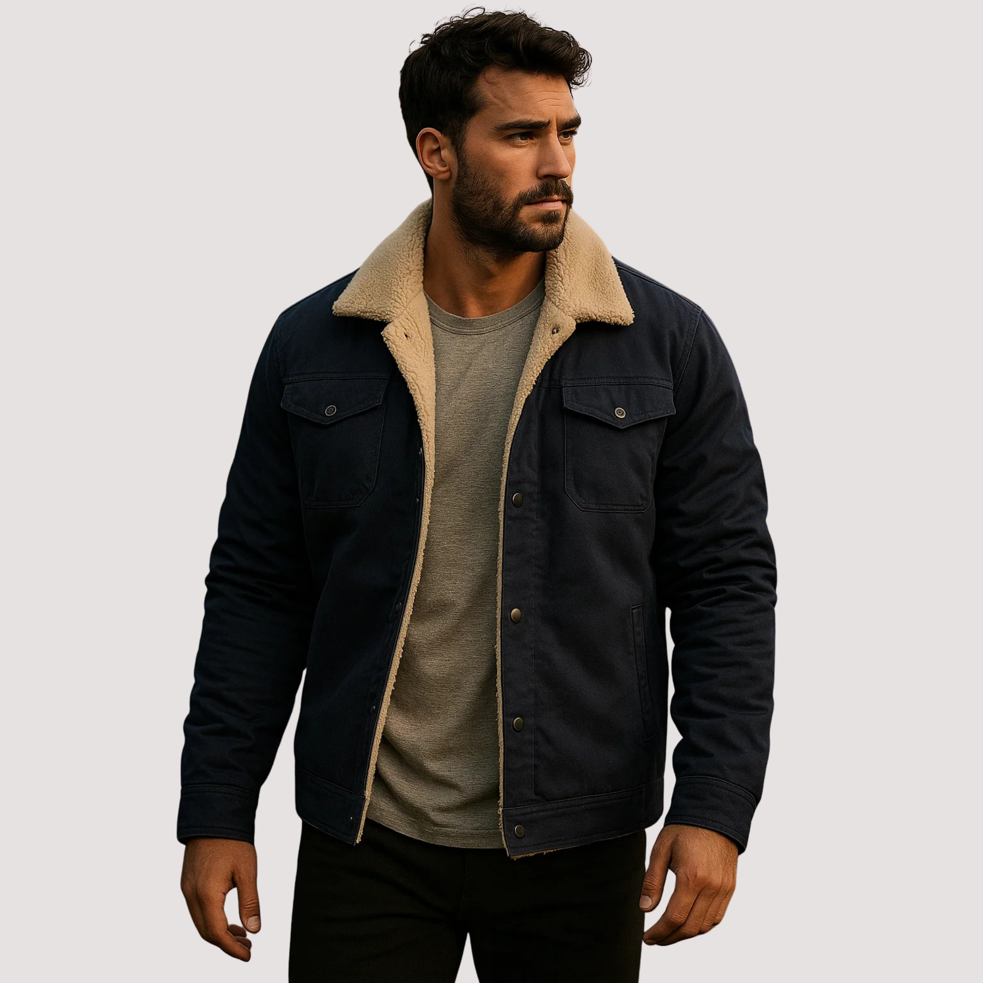 Verwarmde jas voor heren - Thermische bovenkleding met lange mouwen