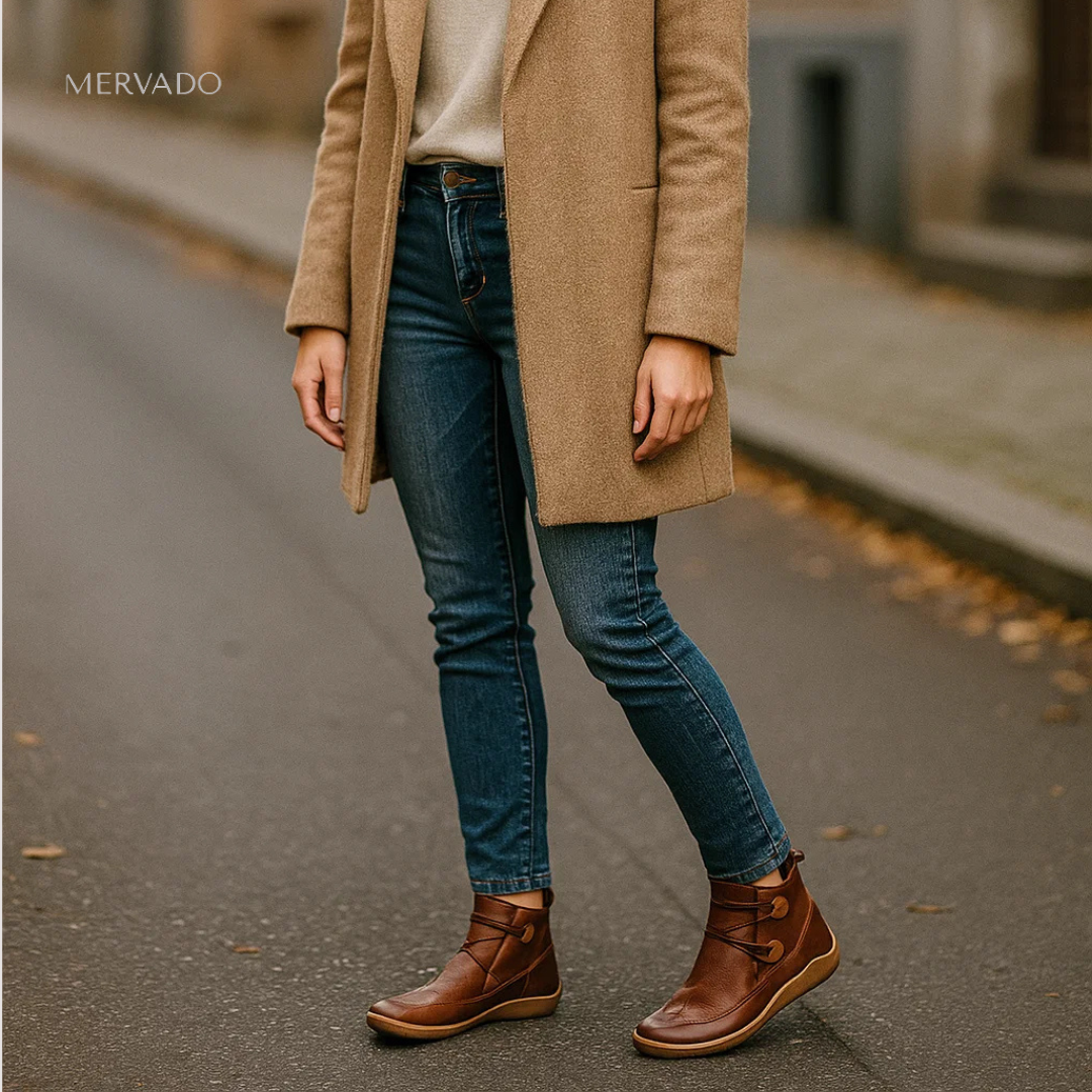 Trendy leren dameslaarzen – waterbestendig comfort met tijdloze elegantie