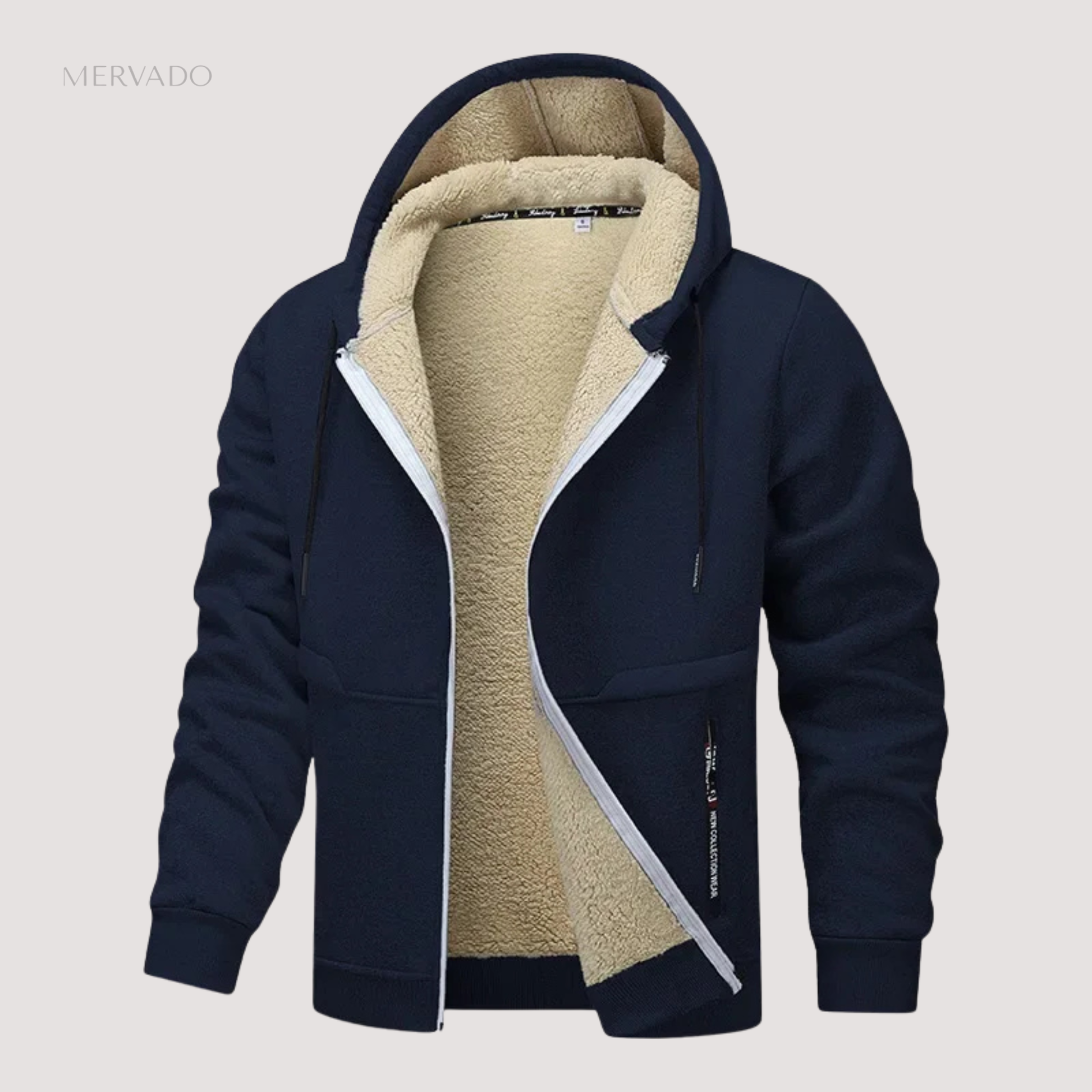 Casual fleecejack voor heren - comfortabele, warme winterlaag