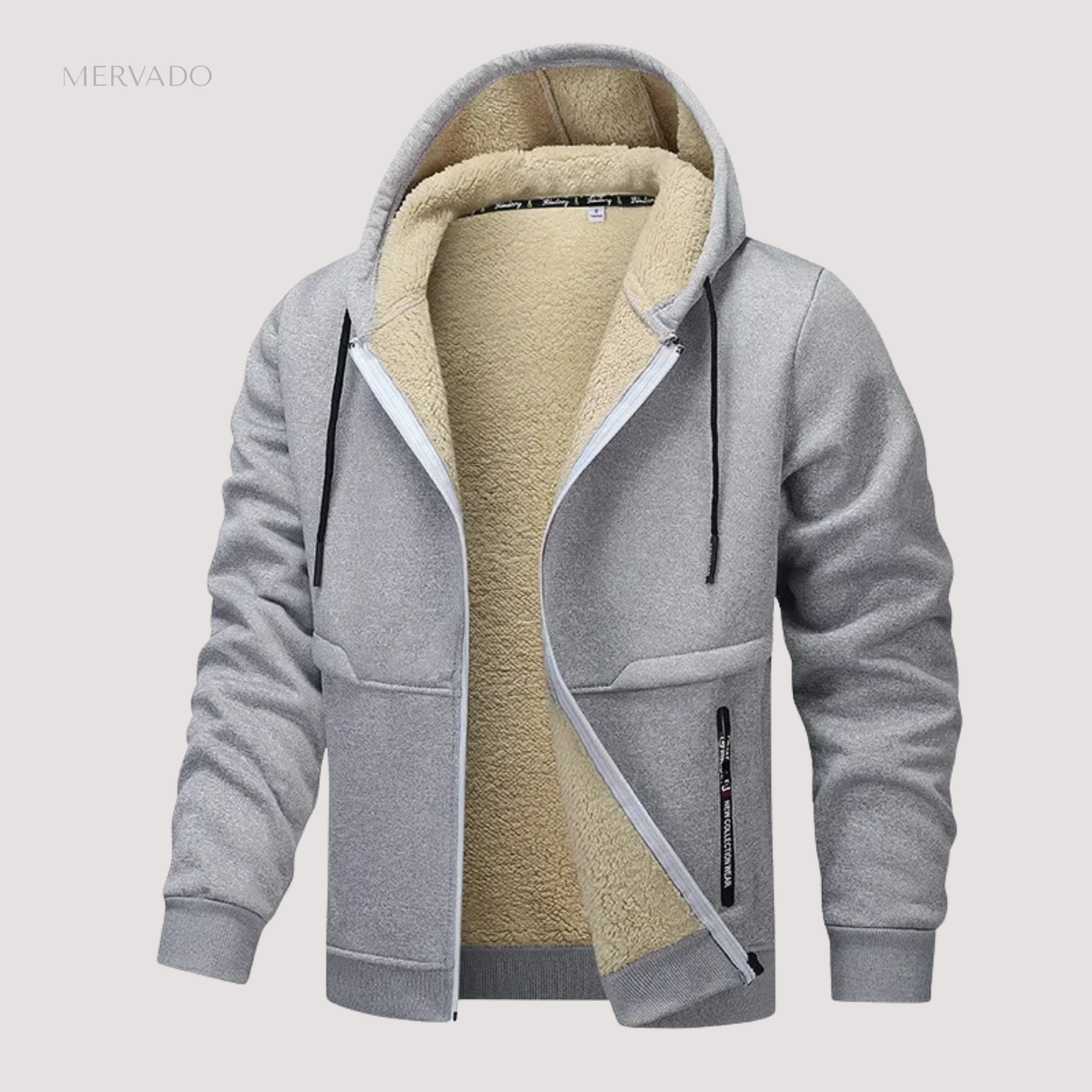 Casual fleecejack voor heren - comfortabele, warme winterlaag