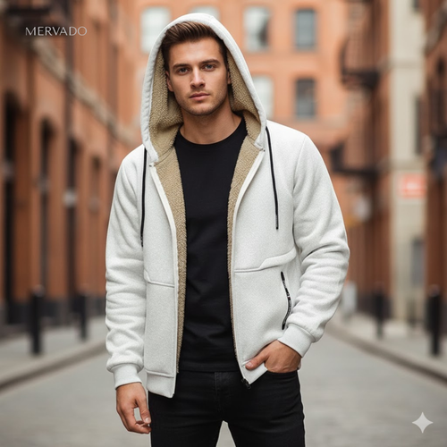 Casual fleecejack voor heren - comfortabele, warme winterlaag