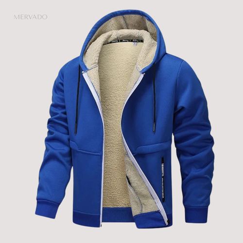 Casual fleecejack voor heren - comfortabele, warme winterlaag