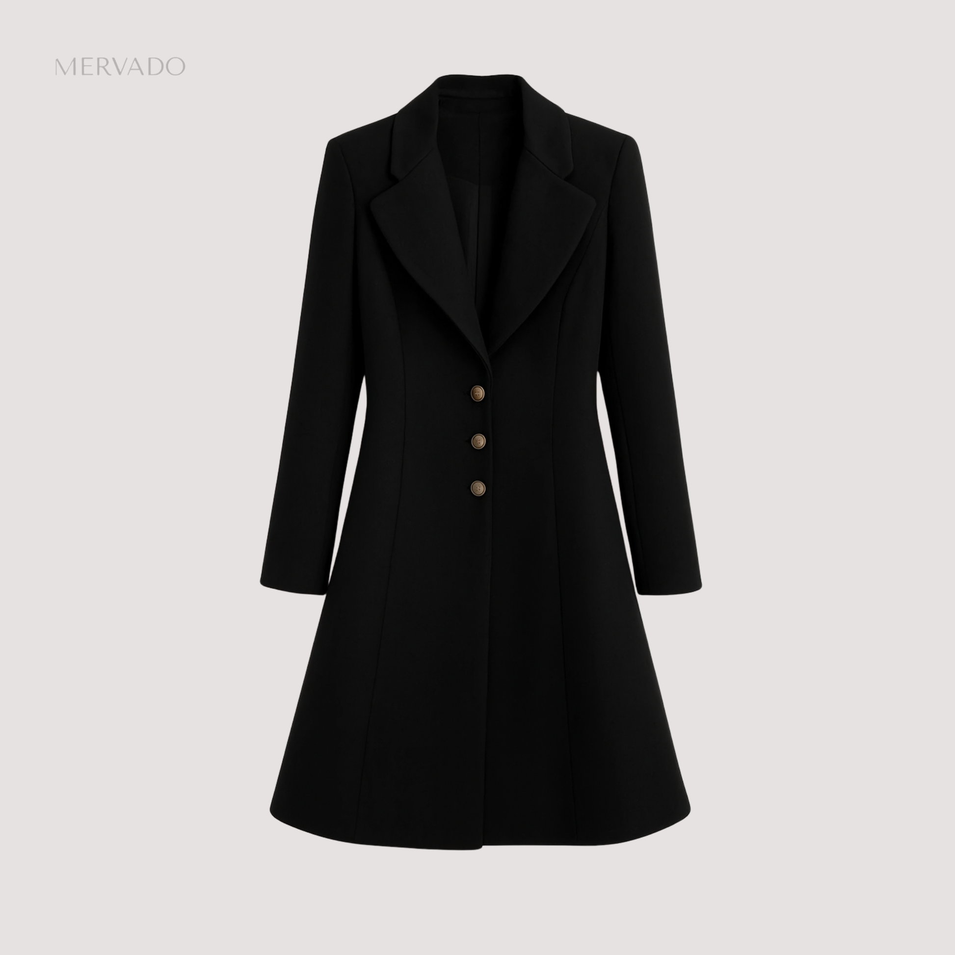 Luxe winterjas voor dames - Op maat gemaakte Italiaanse wollen elegantie