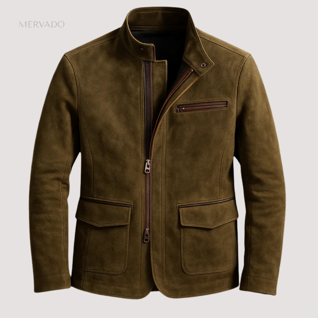 Veste en daim pour homme – Un savoir-faire haut de gamme et un style intemporel.