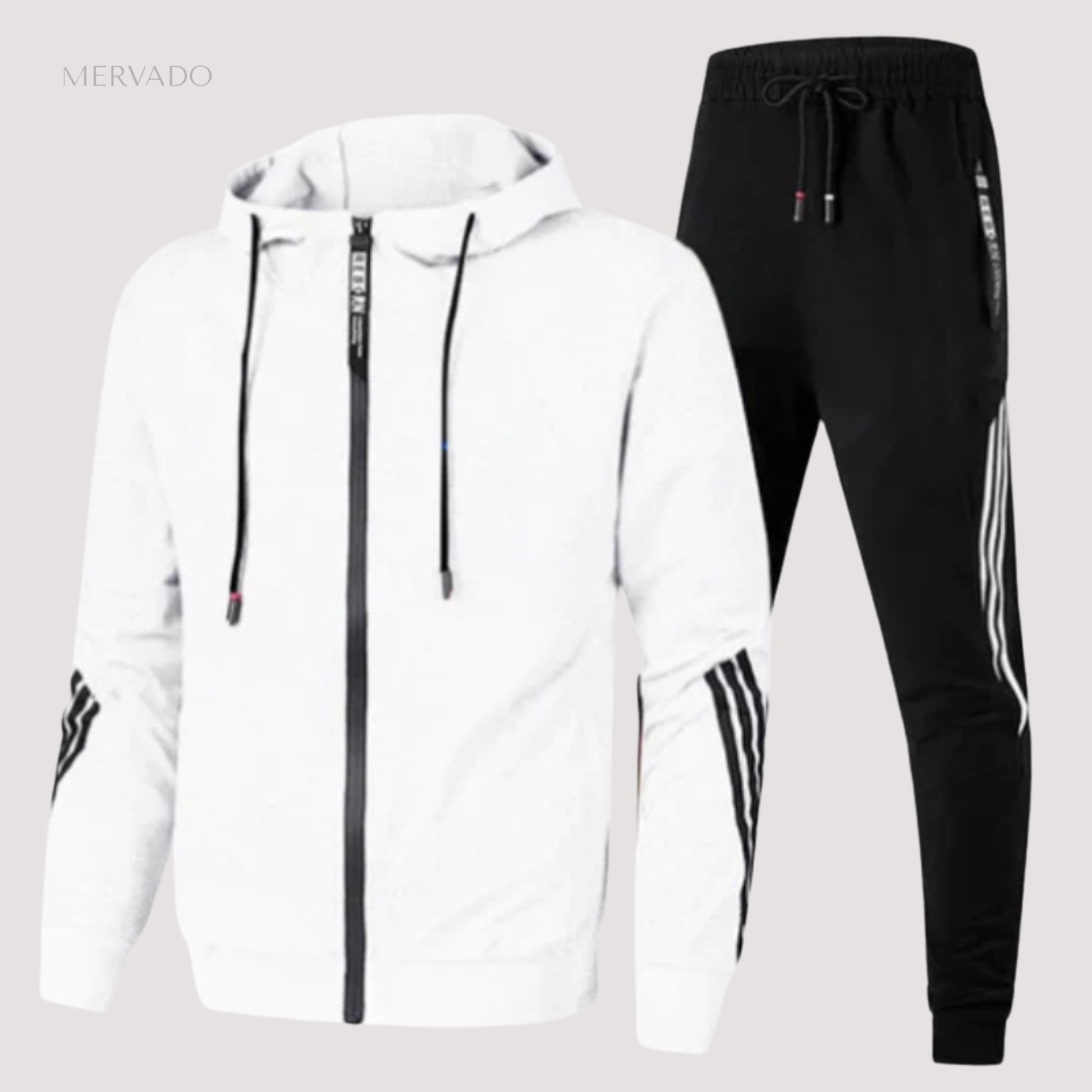 Tweedelige trainingspakset voor heren - Sportkleding met atletische pasvorm voor alle seizoenen