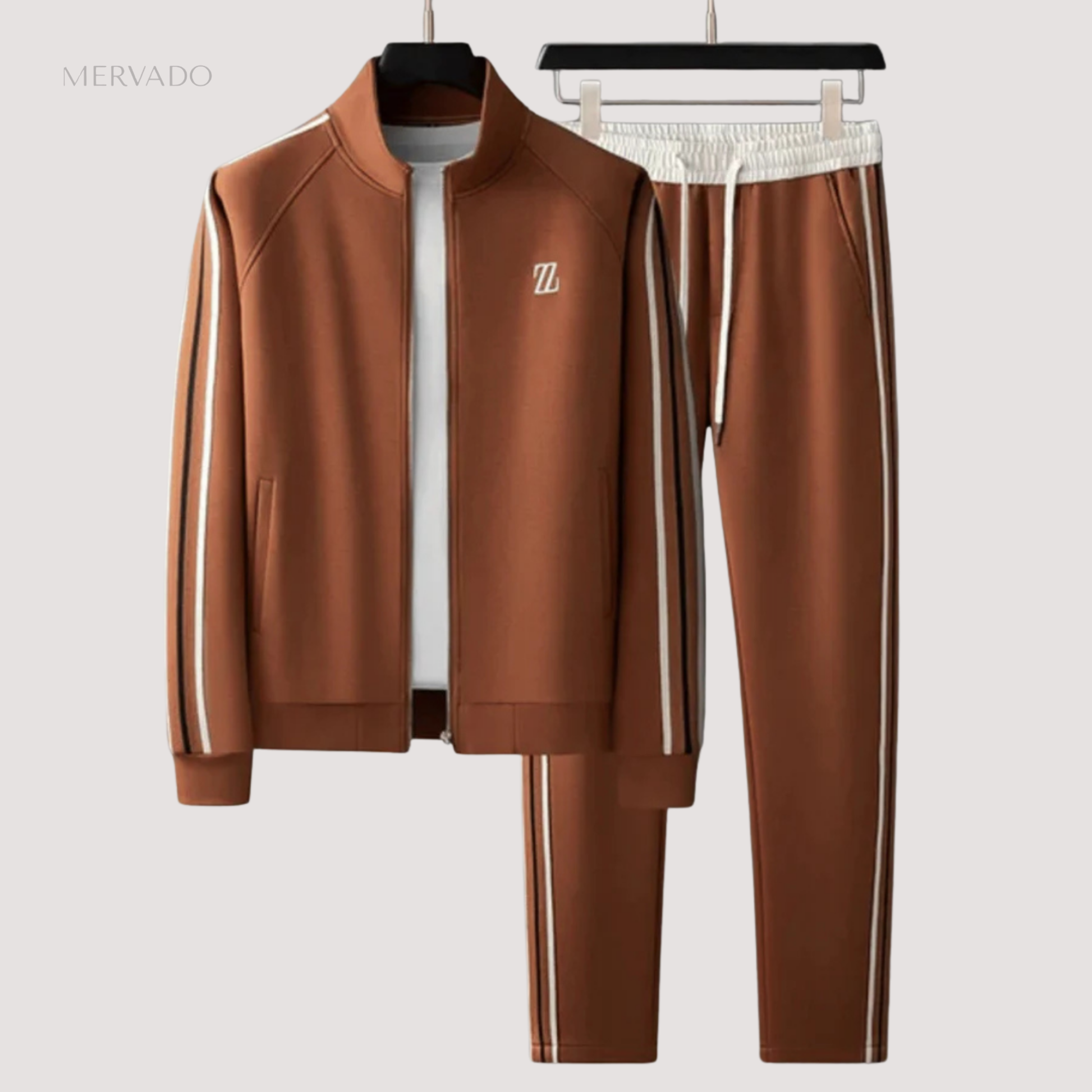 Heren trainingspak met rits, tweedelig - Slim Fit Activewear Set