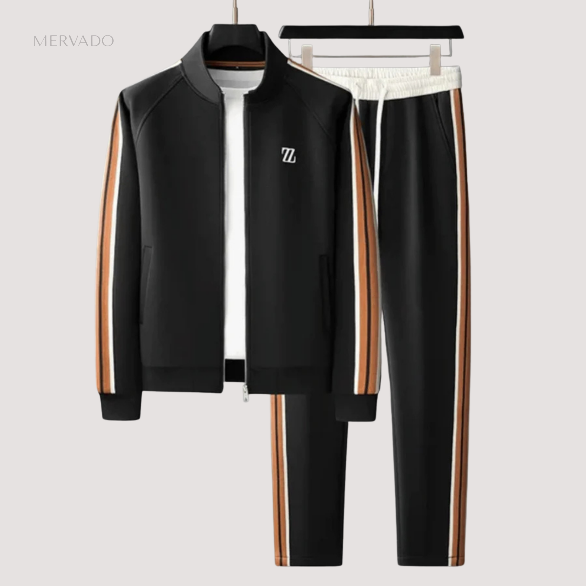Heren trainingspak met rits, tweedelig - Slim Fit Activewear Set