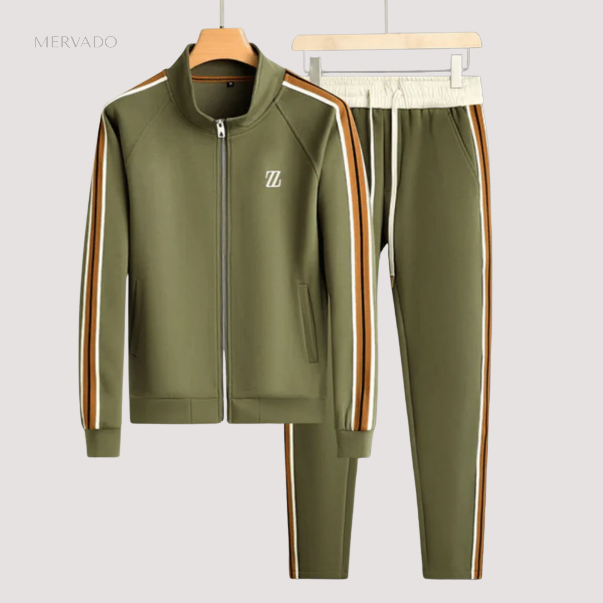 Heren trainingspak met rits, tweedelig - Slim Fit Activewear Set