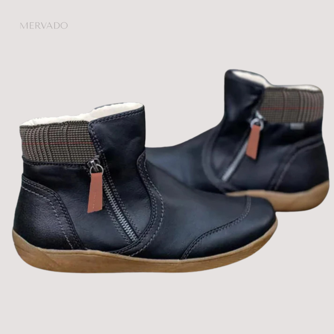 Leren laarzen voor dames – waterdicht, antislipzool en de hele dag comfortabel schoeisel