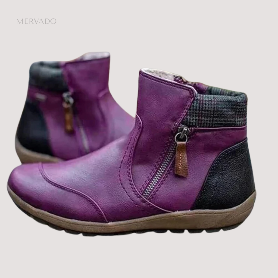 Leren laarzen voor dames – waterdicht, antislipzool en de hele dag comfortabel schoeisel