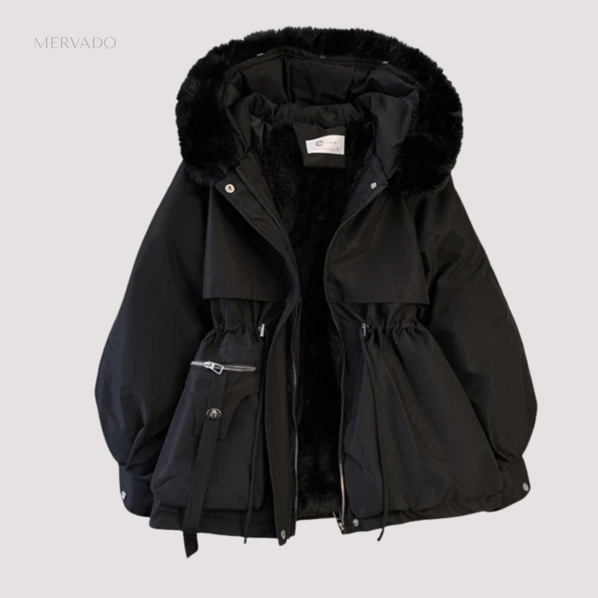 Winterparka met capuchon voor dames - stijlvolle, warme en comfortabele jas