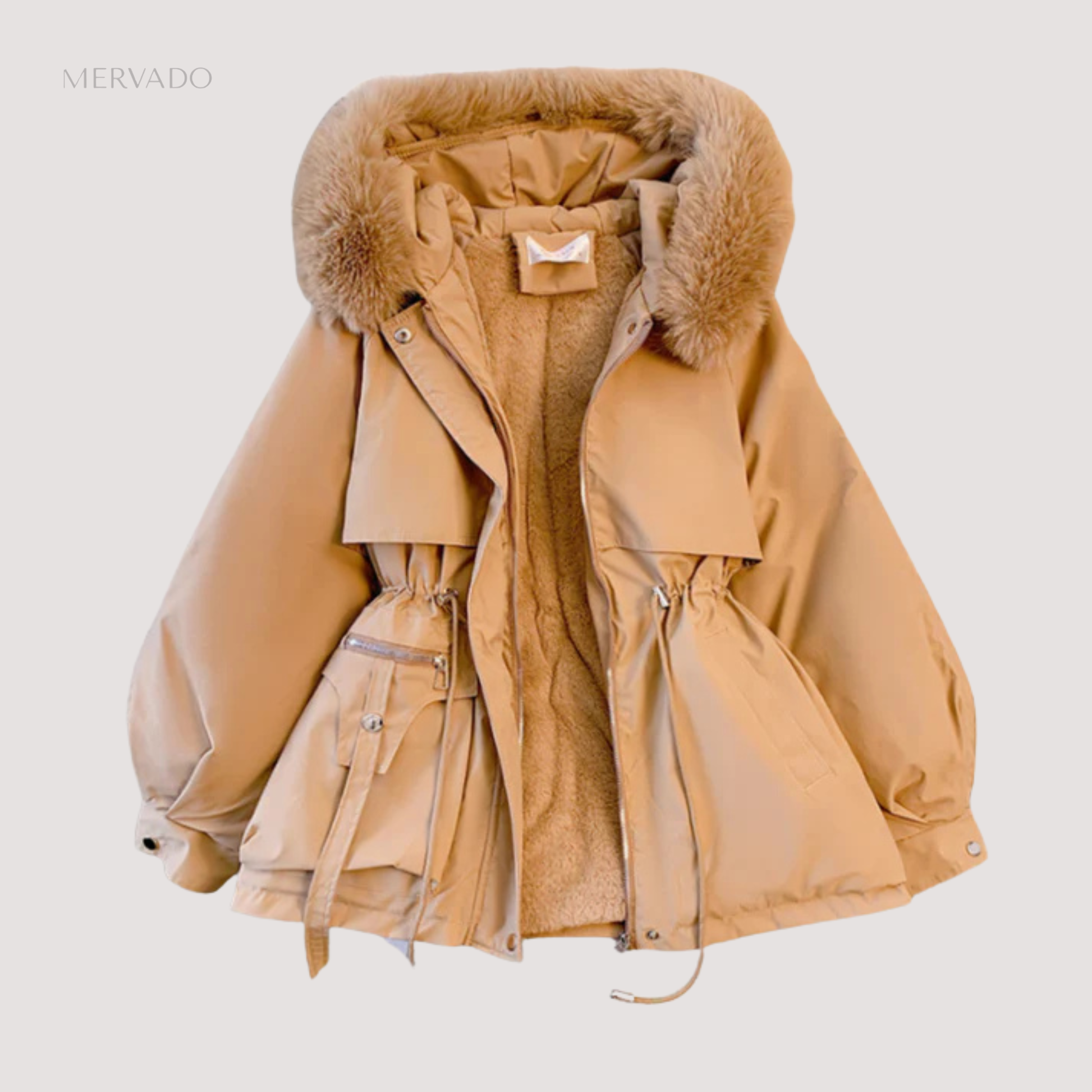 Winterparka met capuchon voor dames - stijlvolle, warme en comfortabele jas