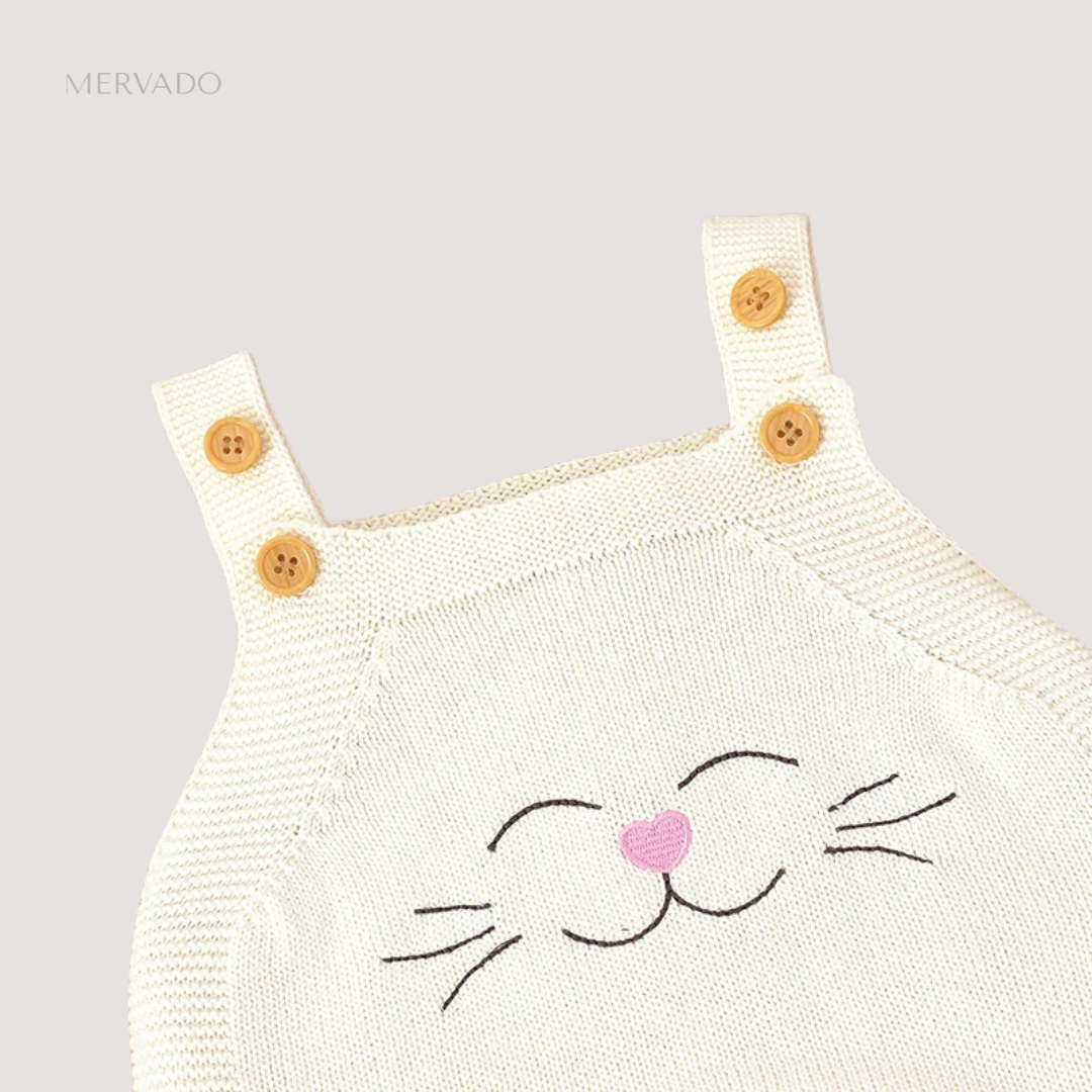 Gezellige gebreide babyromper - Ultrazachte katoenen jumpsuit voor dagelijks comfort en een schattige stijl