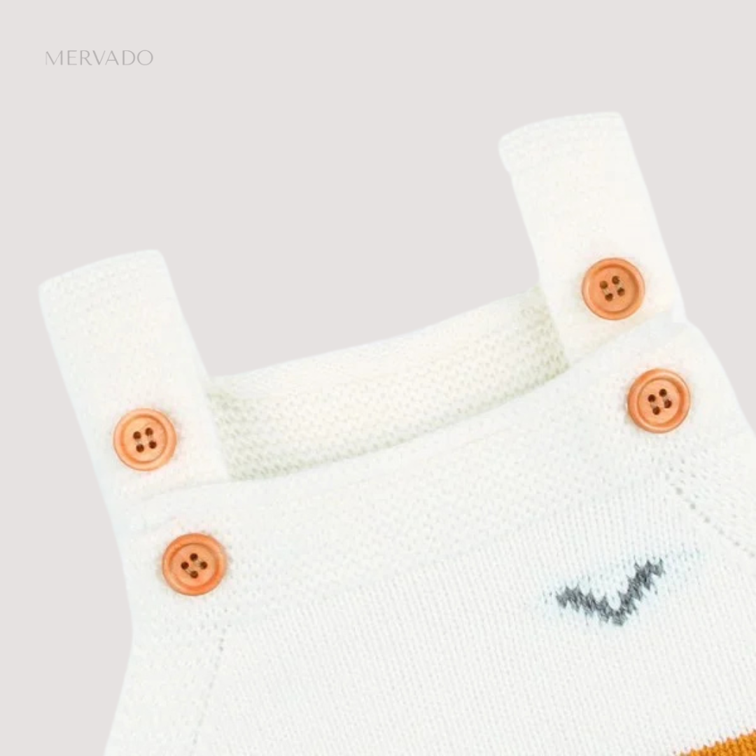 Nautische gebreide babyromper - lichtgewicht jumpsuit met schattig bootontwerp