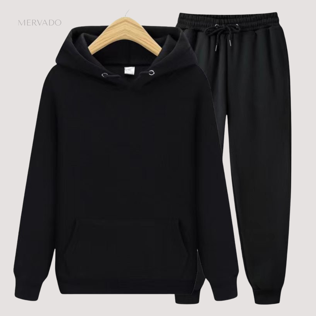 Ensemble sweat à capuche et jogging décontracté pour homme - Tenue streetwear coupe décontractée
