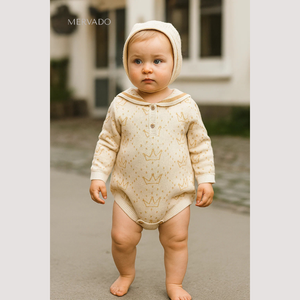 Chic Baby Girl Romper - Boutique-stijl jumpsuit body voor dagelijkse elegantie