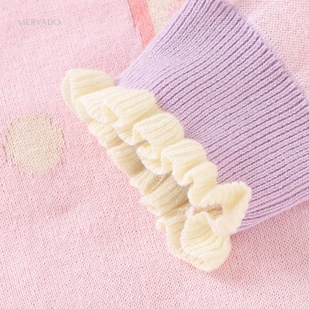 Zachte gebreide giraffentrui - warme en speelse babytrui