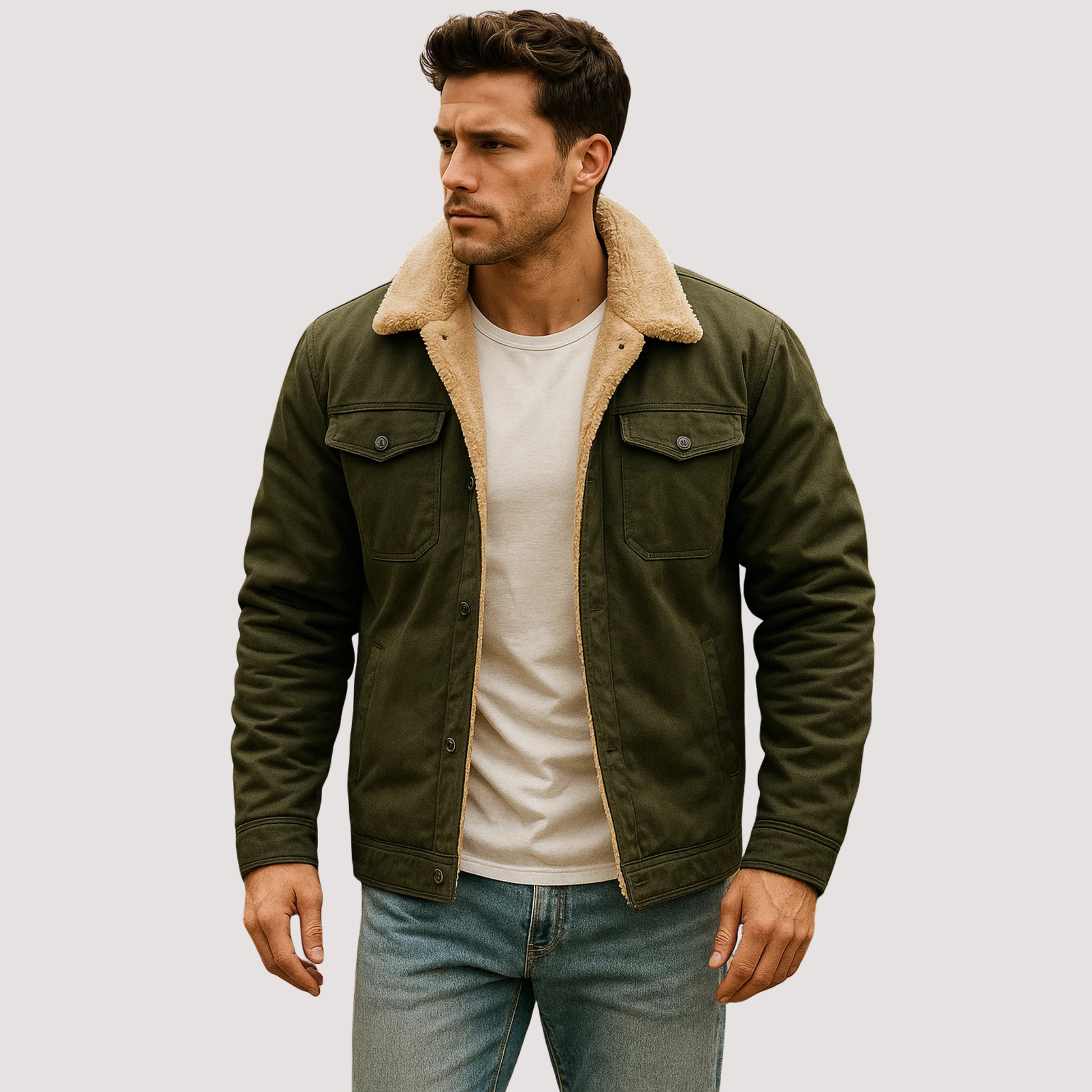 Verwarmde jas voor heren - Thermische bovenkleding met lange mouwen