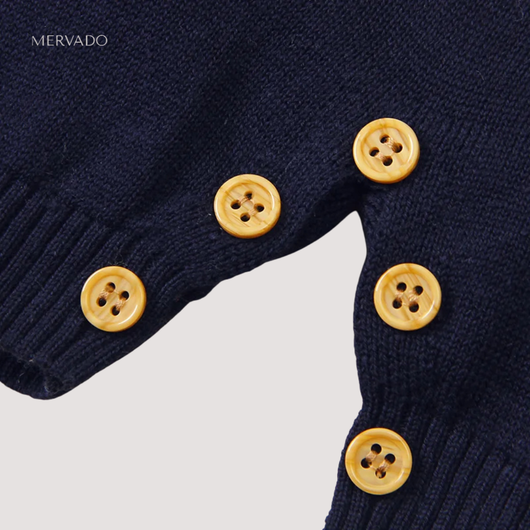 Babyromper met olifantenprint – Zachte katoenen pyjama voor pasgeborenen tot 24 maanden