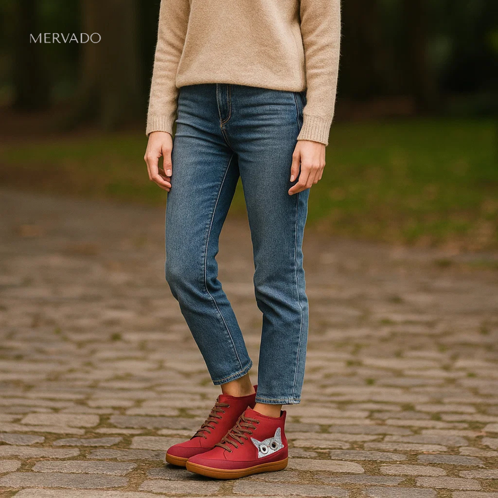 Bottes en cuir à imprimé chat – Confortables et douillettes pour les amoureux des animaux stylés